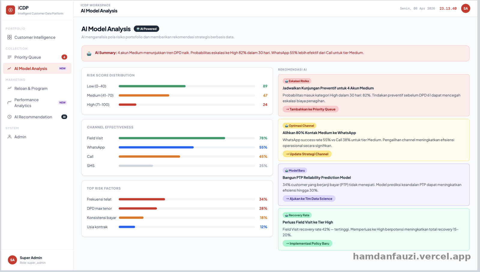 product interface